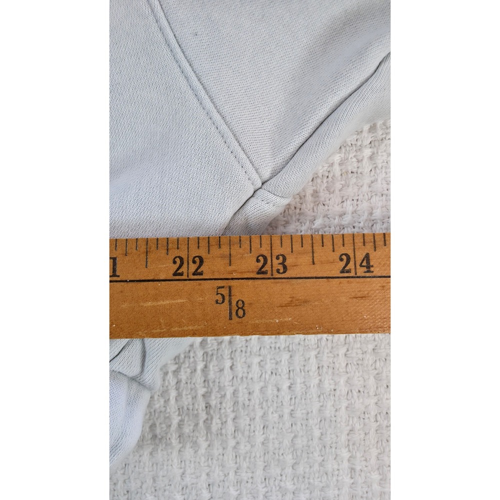 H&M Zip Hoodie Women L Gray Cropped Drawstring - Picture 4 of 10